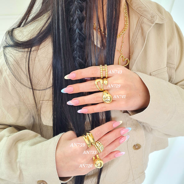 Anillos tipo chunky