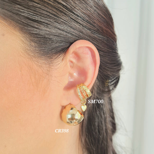 Earcuff múltiple / Candonga con textura