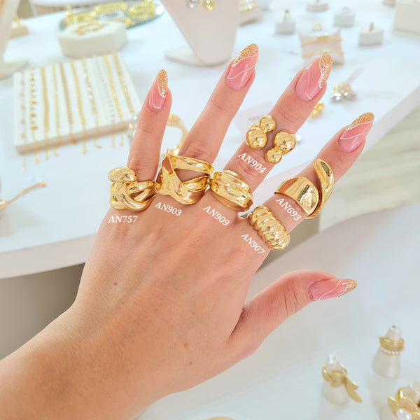 Anillos grandes lisos