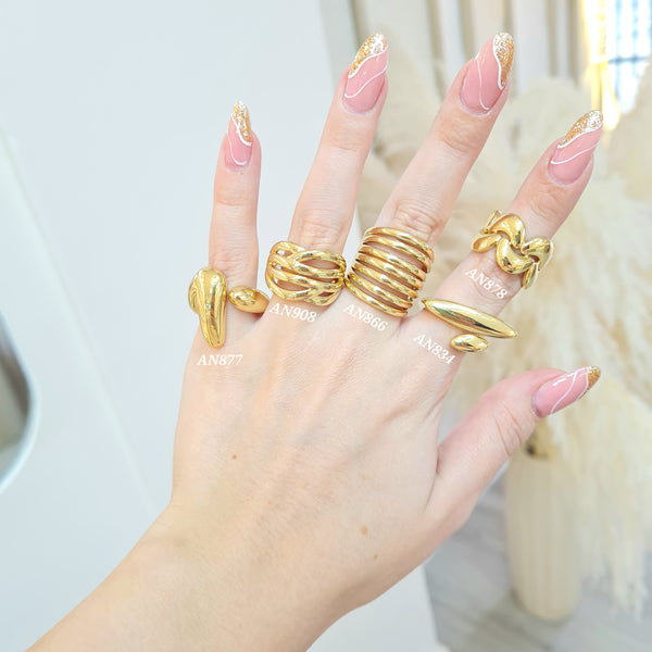 Anillos grandes lisos