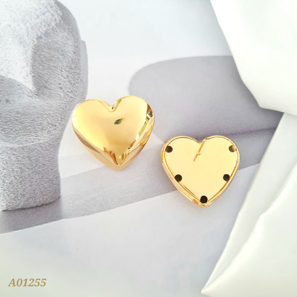 Arete corazón relieve A01255