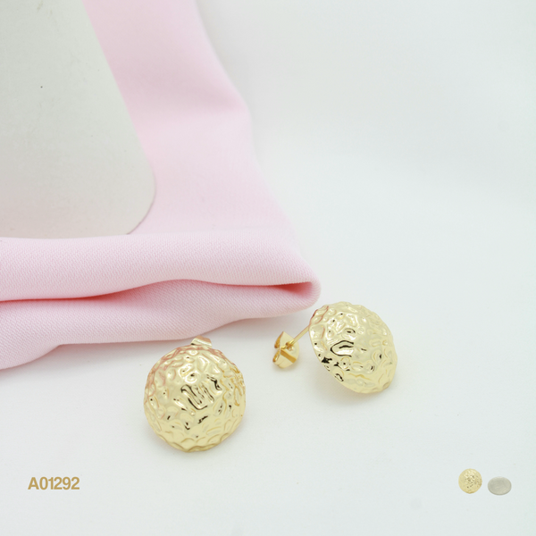 Arete circular con textura A01292