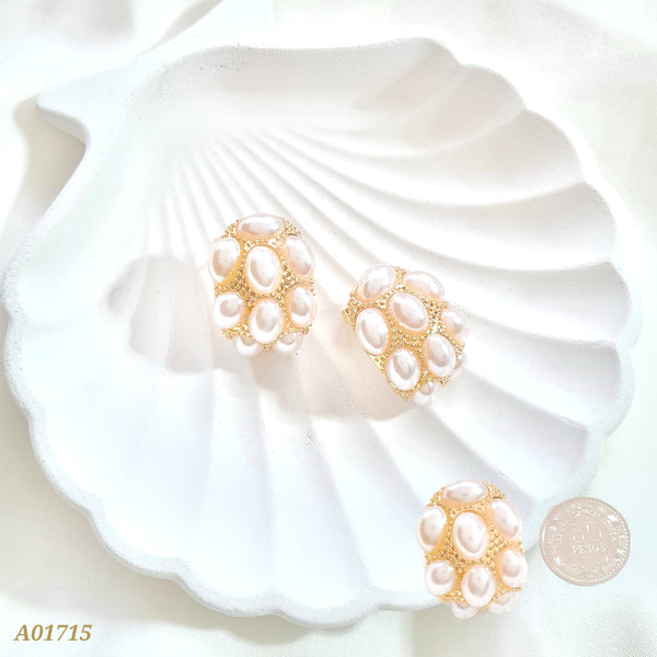 Arete gota con perlas A01715