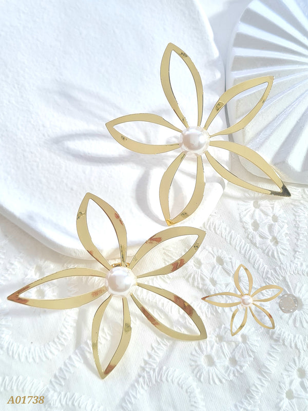 Arete flor grande A01738