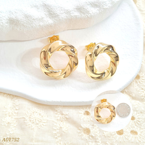 Arete aro entorchado A01752