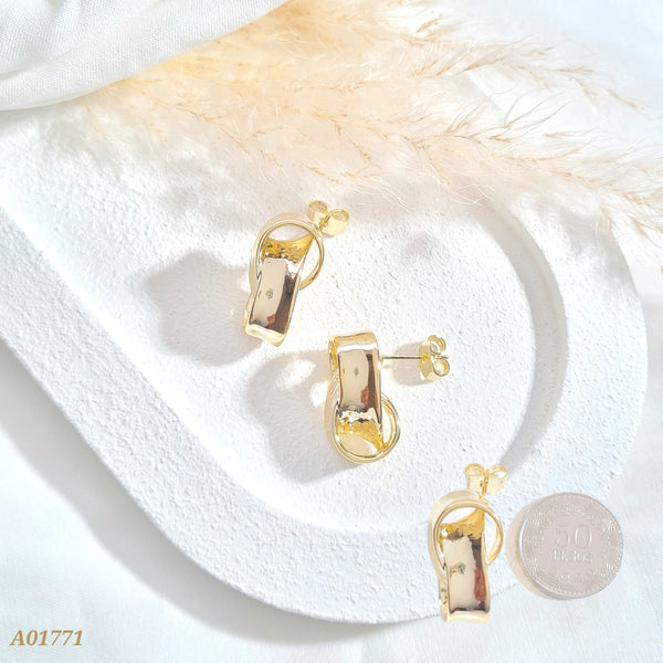 Arete mini círculos cruzados A01771