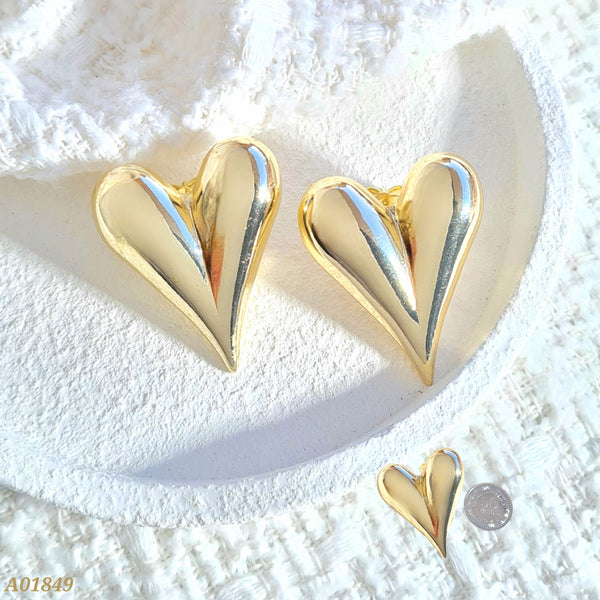 Arete corazón inflado A01849