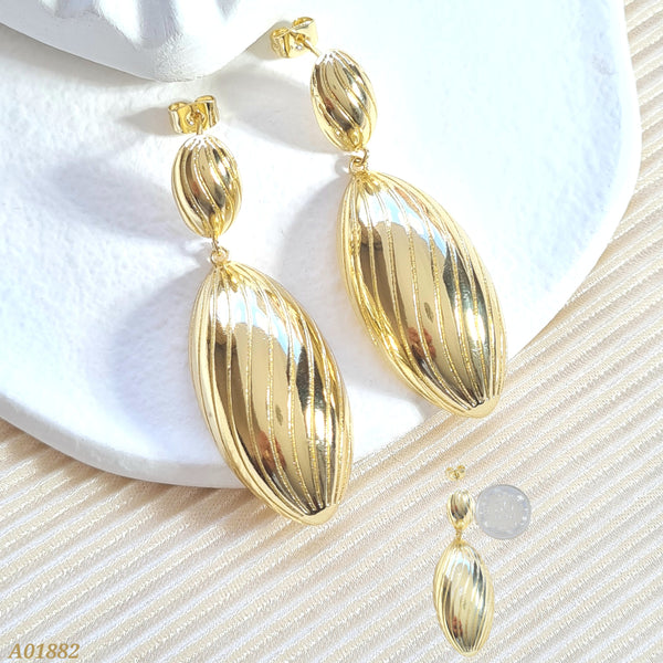 Arete doble ovalado A01882