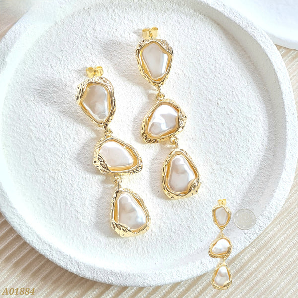 Arete irregular con nácar A01884