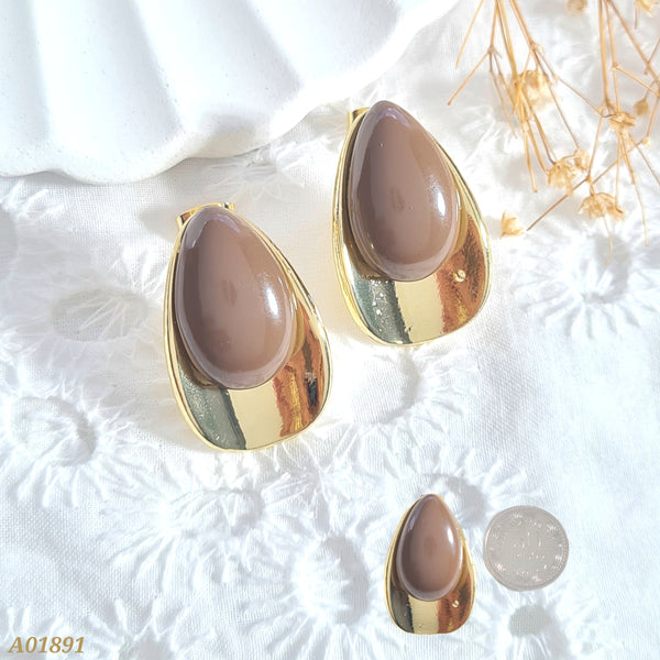 Arete gota café A01891