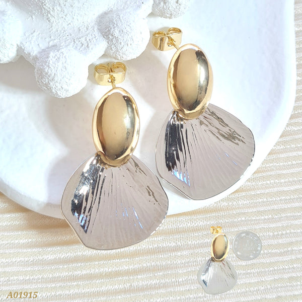 Arete doble bicolor A01915