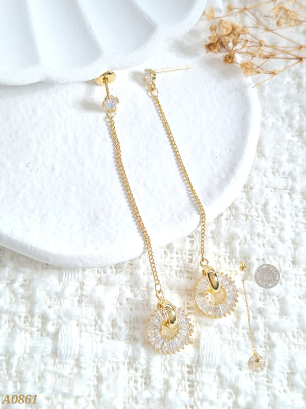 Arete circulo colgante A0861