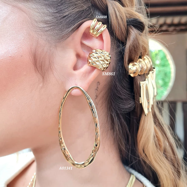 Aretes ovalados/ Earcuffs (Cada uno)