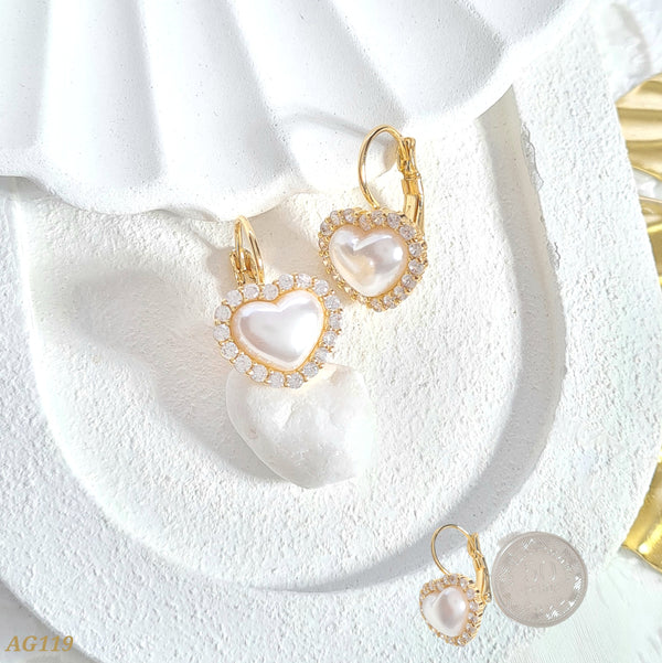 Candonga corazón perla AG119