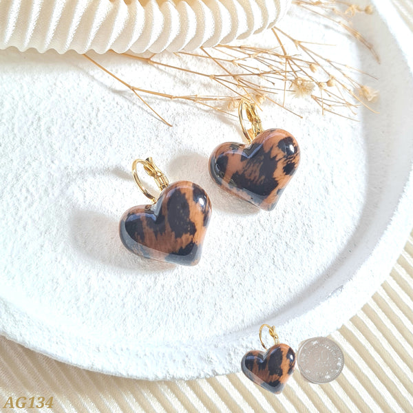 Candonga corazón animal print AG134