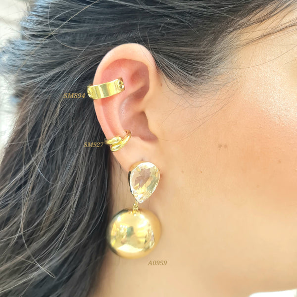 Arete balín grande/ Earcuffs (cada una)