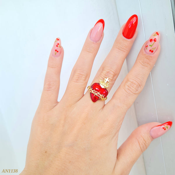 Anillos sagrado corazón AN1138