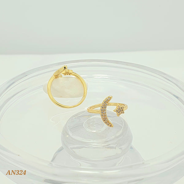 Anillo luna y estrella AN324