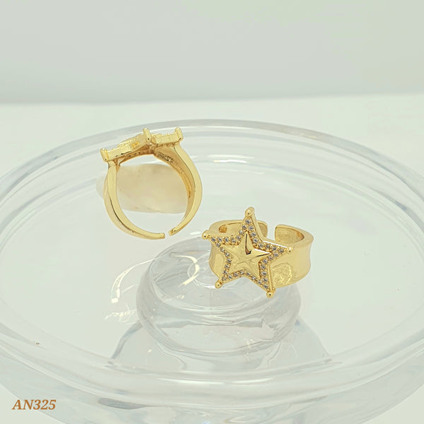 Anillo grueso de estrella AN325