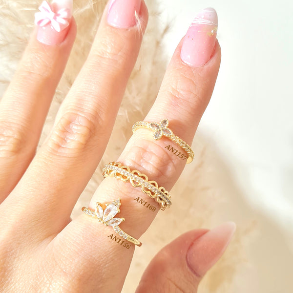 Anillos delgados con zircones