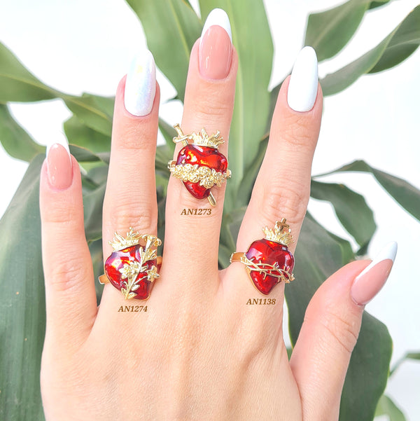 Anillos sagrado corazón