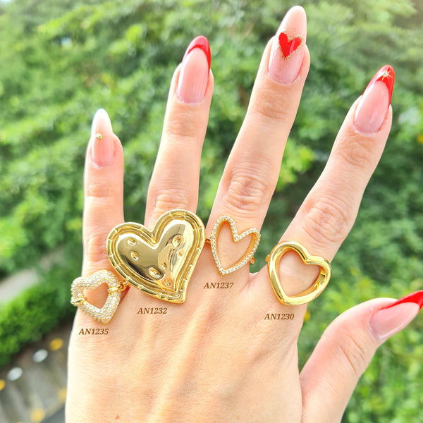 Anillos corazones