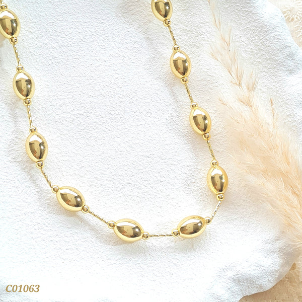 Cadena con balines ovalados C01063