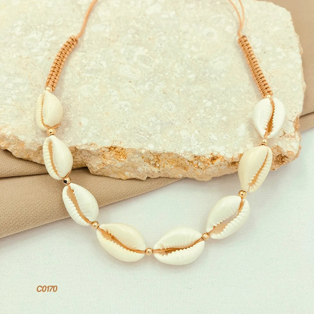 Collar gargantilla conchas de mar C0170 – vilbbao store