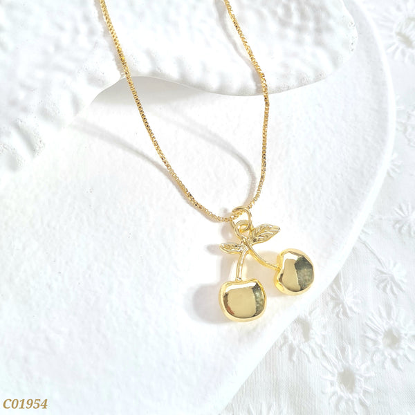 Cadena cereza dorada C01954