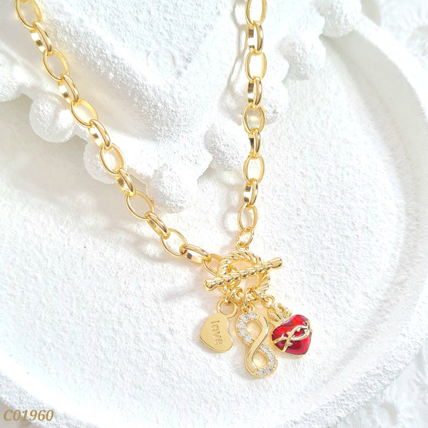 Cadena eslabones sagrado corazón C01960