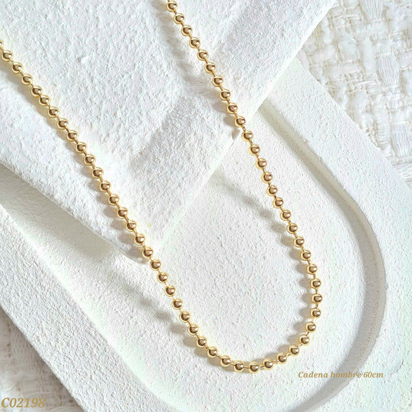 Cadena balines masculina C02198