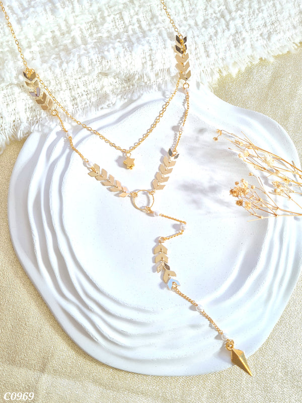 Collar doble espiga C0969