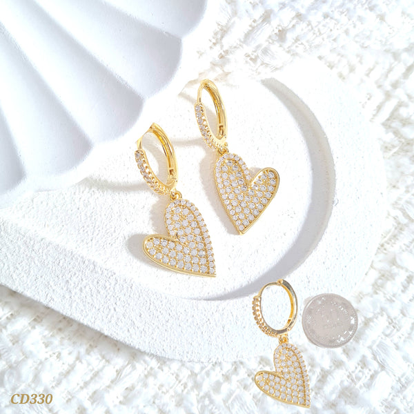 Candonga corazón zircones CD330