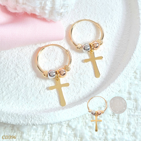 Candonga tres oros y cruz CD396