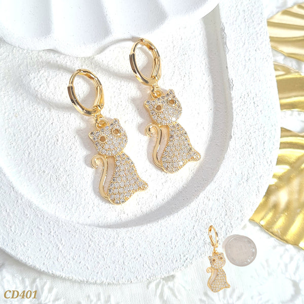 Candonga gato con zircones CD401