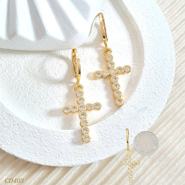 Candonga cruz con zircones CD403