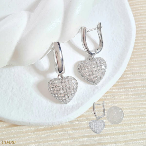 Candonga corazón plateado CD430