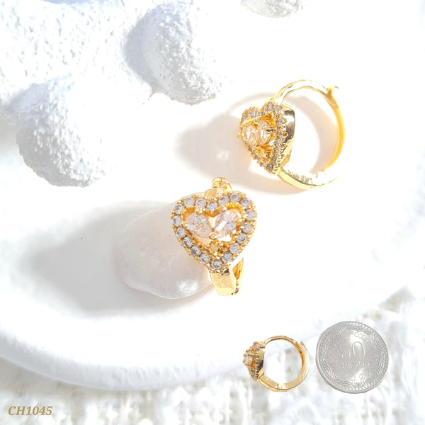 Candonga corazón zircones CH1045