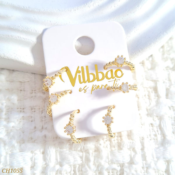 Set candongas zircón CH1055