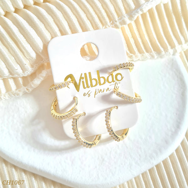 Set candongas zircón CH1067