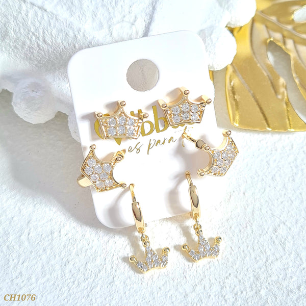 Set candongas coronas CH1076