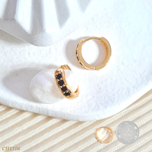 Candonga zircones negros CH1106