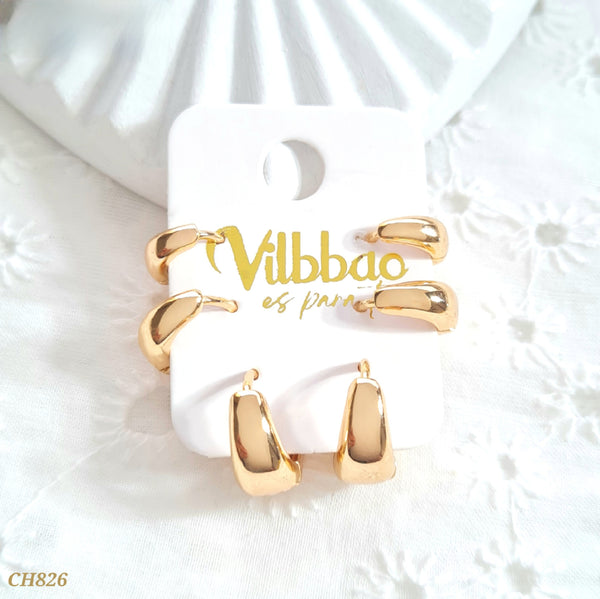 Set candongas multitamaño CH826