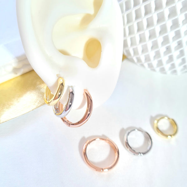 Set x3 candongas delgadas tres oros multitamaño CH878