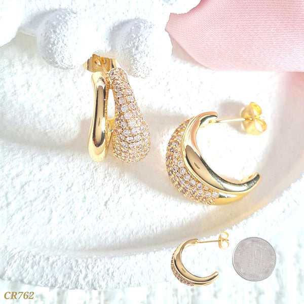 Candonga doble con zircones CR762