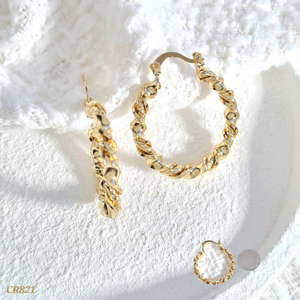 Candonga entorchada con zircones CR821