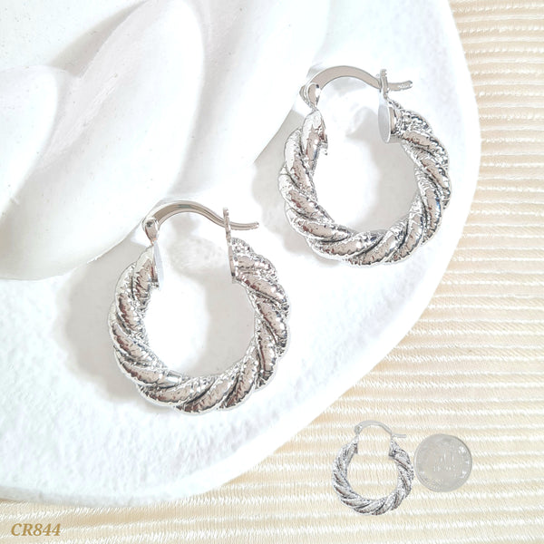 Candonga entorchada plateada CR844