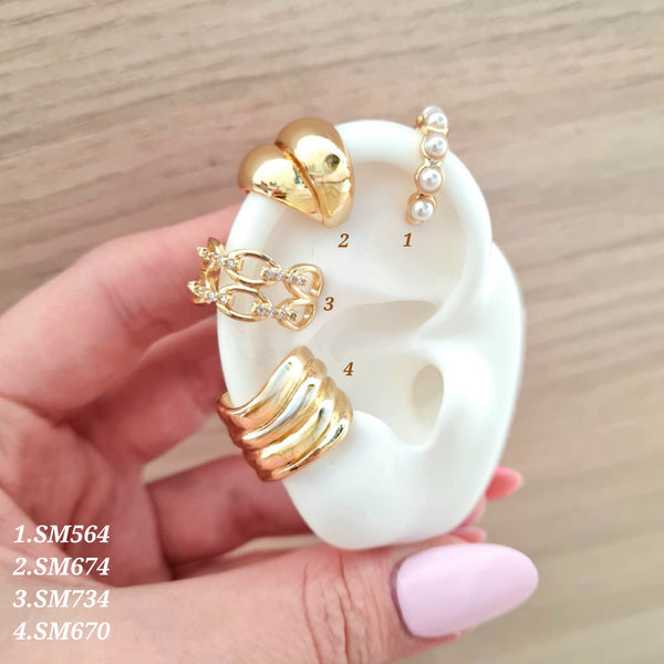 Earcuffs con textura