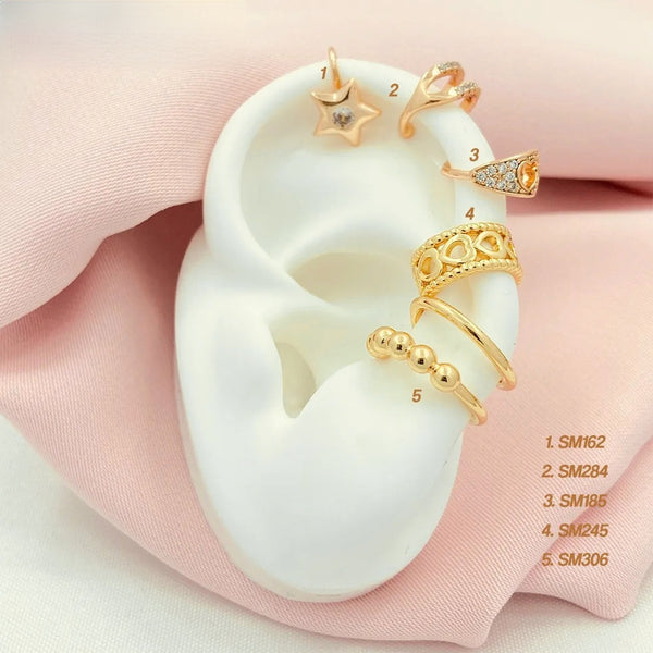 Earcuffs con zircones