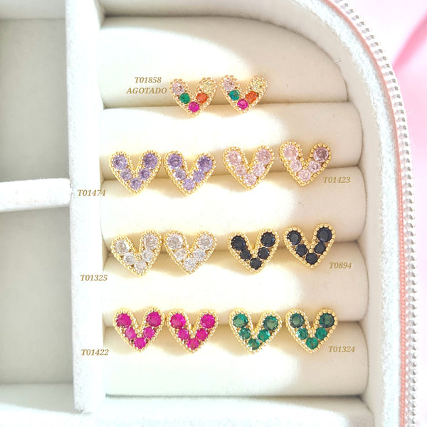 Topos corazones de colores